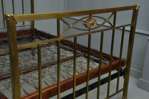fig 3. 1920s Staples & Co All Brass Double Bed- Completely Original