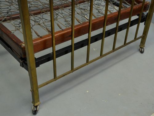 fig 4. 1920s Staples & Co All Brass Double Bed- Completely Original