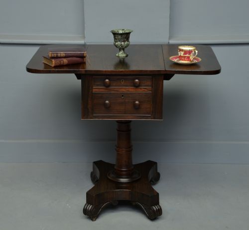 William IV Rosewood Work / Side Table