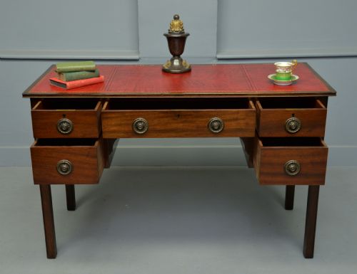 fig 1. Edwardian Waring & Gillows Mahogany Desk Writing Table