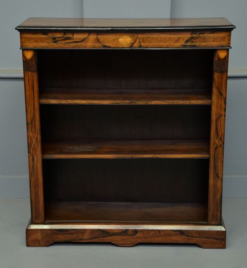 Victorian Rosewood Open Bookcase