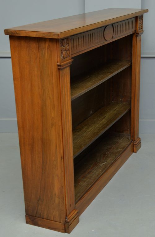 fig 2. Victorian Walnut Open Adjustable Bookcase
