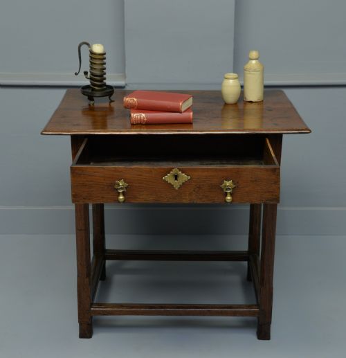 fig 1. Early 18th Century Oak Side Table