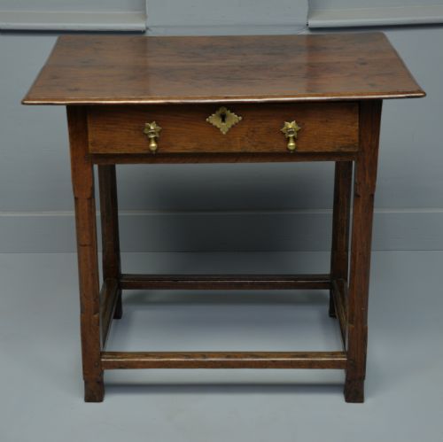 fig 3. Early 18th Century Oak Side Table