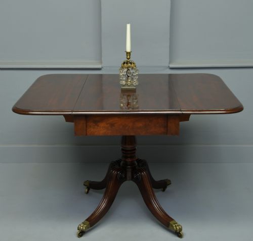 fig 2. Regency Mahogany Drop-Leaf Table