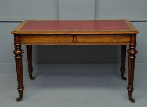 fig 3. Fine Early Victorian Walnut Writing Table- C Hindley & Sons