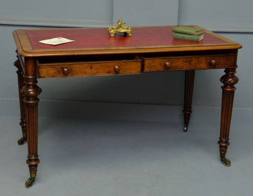 fig 5. Fine Early Victorian Walnut Writing Table- C Hindley & Sons
