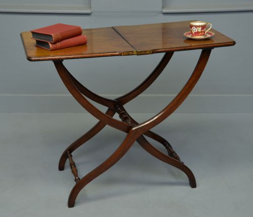 Fine Early 19th C Mahogany Campaign Table