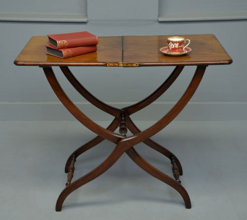 fig 1. Fine Early 19th C Mahogany Campaign Table