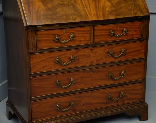 fig 4. 1920s Georgian Revival Mahogany Bureau Bookcase
