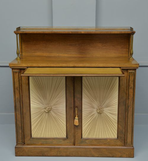 Fine Regency Rosewood Chiffonier Side Cabinet