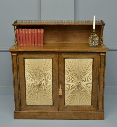 fig 2. Fine Regency Rosewood Chiffonier Side Cabinet