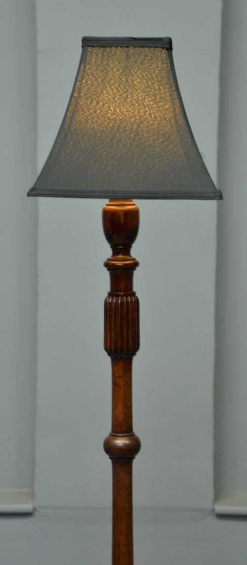 fig 1. Early 20th Century Mahogany Standard Lamp