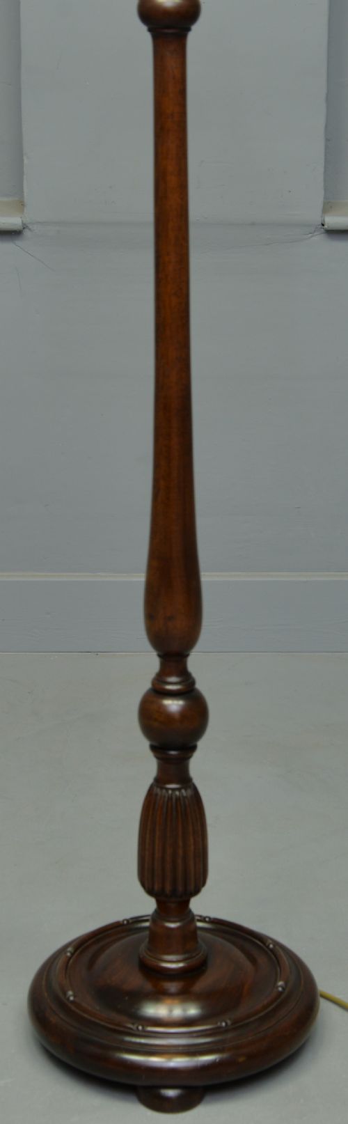 fig 2. Early 20th Century Mahogany Standard Lamp