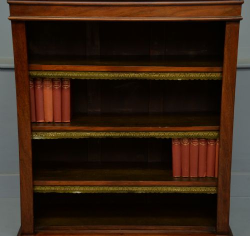 fig 2. Victorian Mahogany Open Adjustable Bookcase