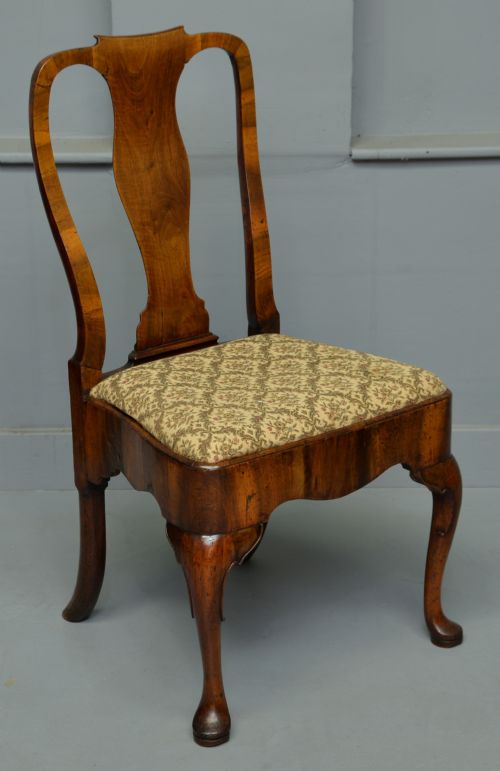 George II Walnut Side Chair C1730