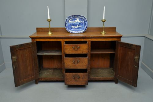 fig 1. Georgian Solid Oak Sideboard / Dresser