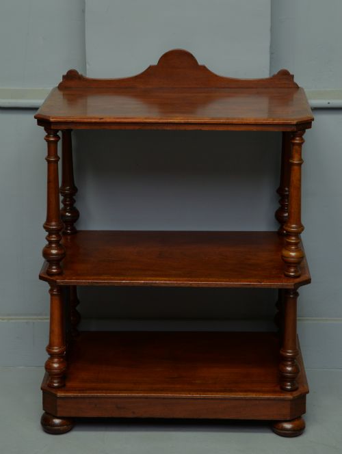 fig 3. Victorian Walnut Whatnot / Shelves / Display Stand