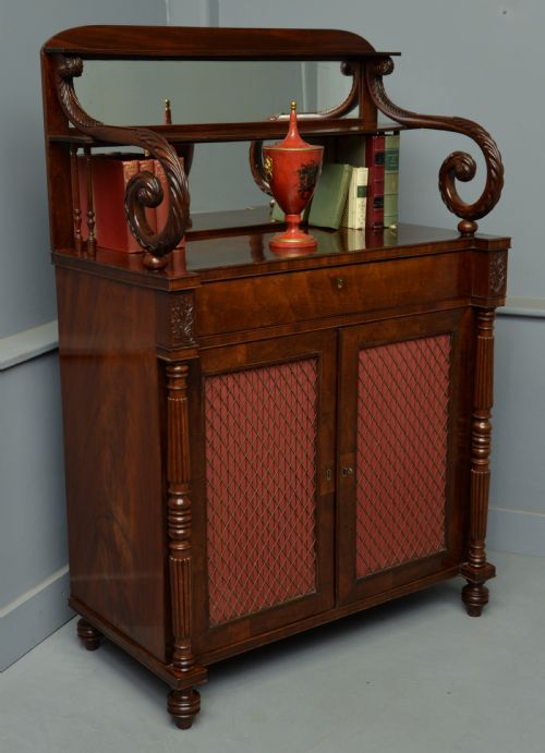 fig 1. Fine Regency Mahogany Chiffonier Side Cabinet