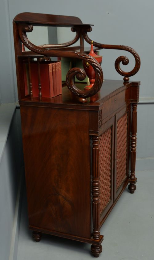 fig 4. Fine Regency Mahogany Chiffonier Side Cabinet