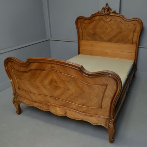 fig 2. French Rococo Walnut Double Bed