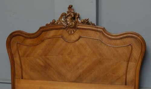 fig 3. French Rococo Walnut Double Bed