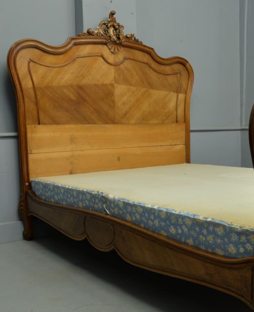 fig 5. French Rococo Walnut Double Bed
