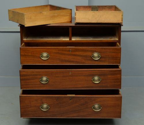 fig 2. Georgian Medium Sized Mahogany Chest Of Drawers