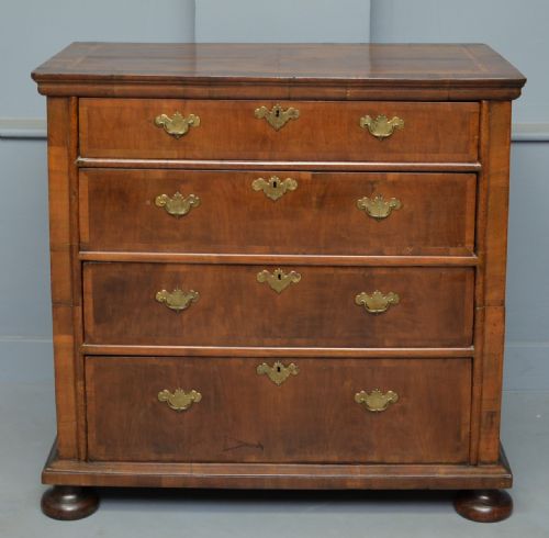 fig 1. William & Mary Walnut Chest Of Drawers