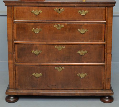 fig 2. William & Mary Walnut Chest Of Drawers