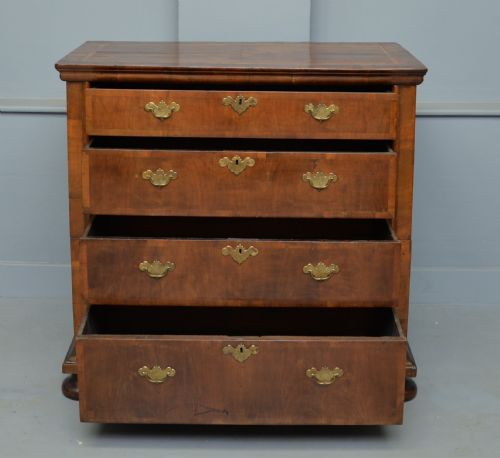 fig 4. William & Mary Walnut Chest Of Drawers