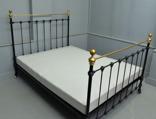 fig 3. Victorian Brass and Iron Double Bed