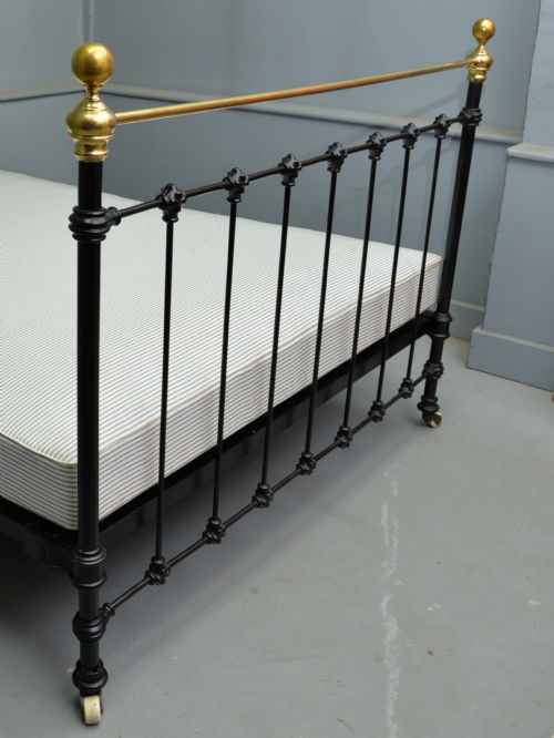 fig 4. Victorian Brass and Iron Double Bed