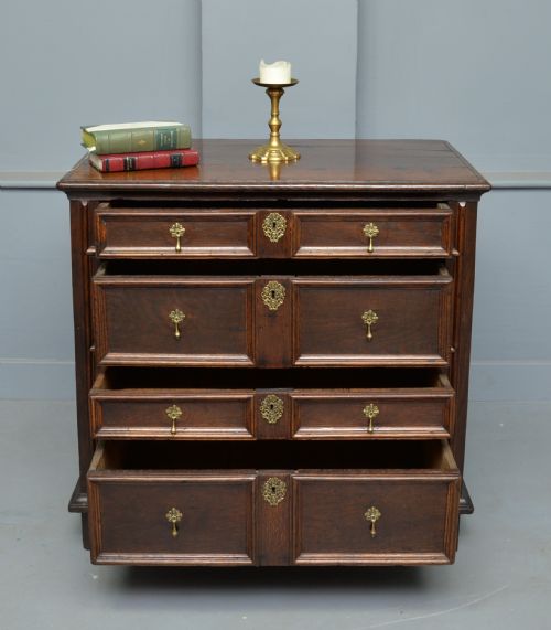 fig 1. Charles II Oak Chest Of Drawers C.1680