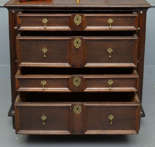 fig 2. Charles II Oak Chest Of Drawers C.1680