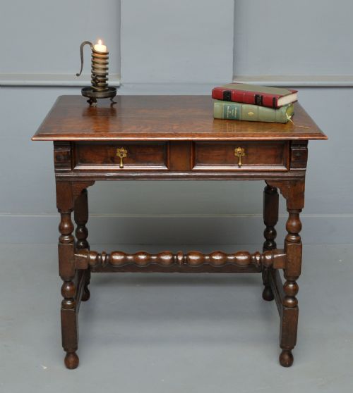 fig 1. Late 17th / Early 18th Century Oak Side Table