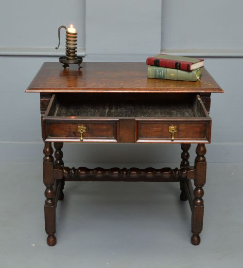 fig 2. Late 17th / Early 18th Century Oak Side Table
