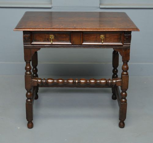 fig 3. Late 17th / Early 18th Century Oak Side Table