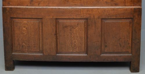 fig 2. Charming 18th Century Oak Two Part Livery Cupboard / Wardrobe