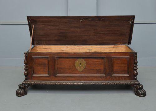 fig 3. 17th Century Style Italian Walnut Cassone Chest