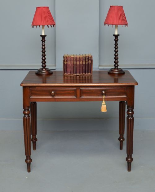 Victorian Mahogany Hall Console / Writing Table