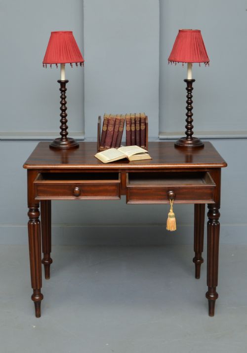 fig 1. Victorian Mahogany Hall Console / Writing Table