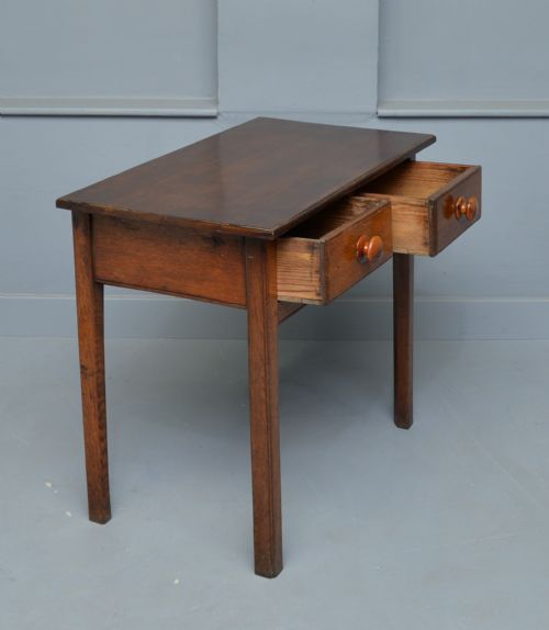 GEORGIAN OAK SIDE TABLE - ADDITIONAL PHOTO 4