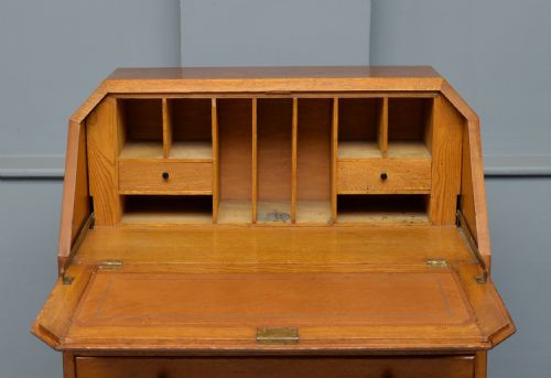 ART DECO SOLID OAK BUREAU DESK - ADDITIONAL PHOTO 2