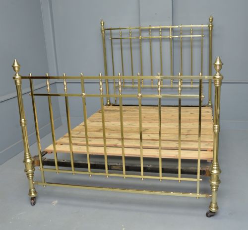 STUNNING MAPLE CO VICTORIAN ALL BRASS KINGSIZE BED - ADDITIONAL PHOTO 9