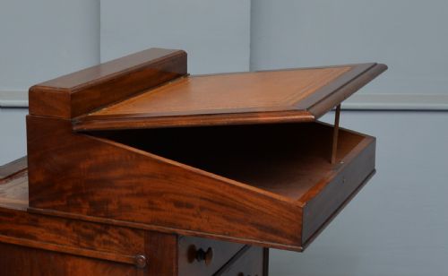 LATE GEORGIAN MAHOGANY SLIDING TOP DAVENPORT DESK - ADDITIONAL PHOTO 11