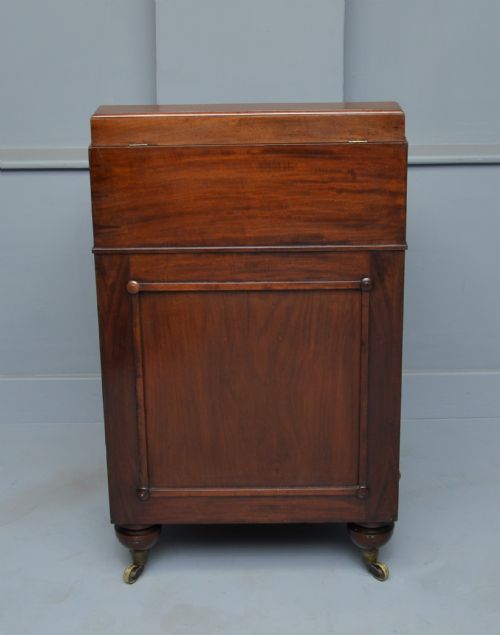 LATE GEORGIAN MAHOGANY SLIDING TOP DAVENPORT DESK - ADDITIONAL PHOTO 16