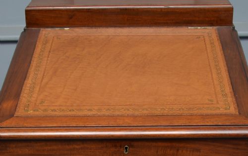 LATE GEORGIAN MAHOGANY SLIDING TOP DAVENPORT DESK - ADDITIONAL PHOTO 18