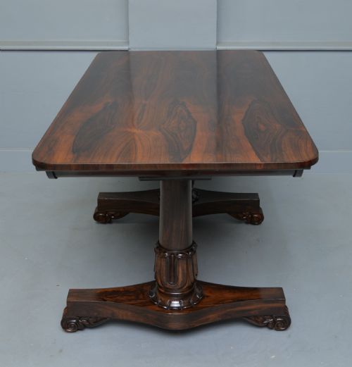 WILLIAM IV ROSEWOOD LIBRARY WRITING TABLE - ADDITIONAL PHOTO 13