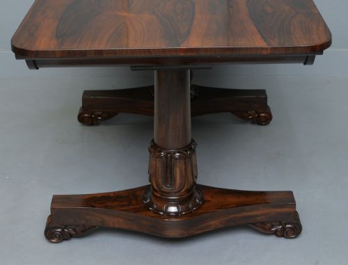 WILLIAM IV ROSEWOOD LIBRARY WRITING TABLE - ADDITIONAL PHOTO 19
